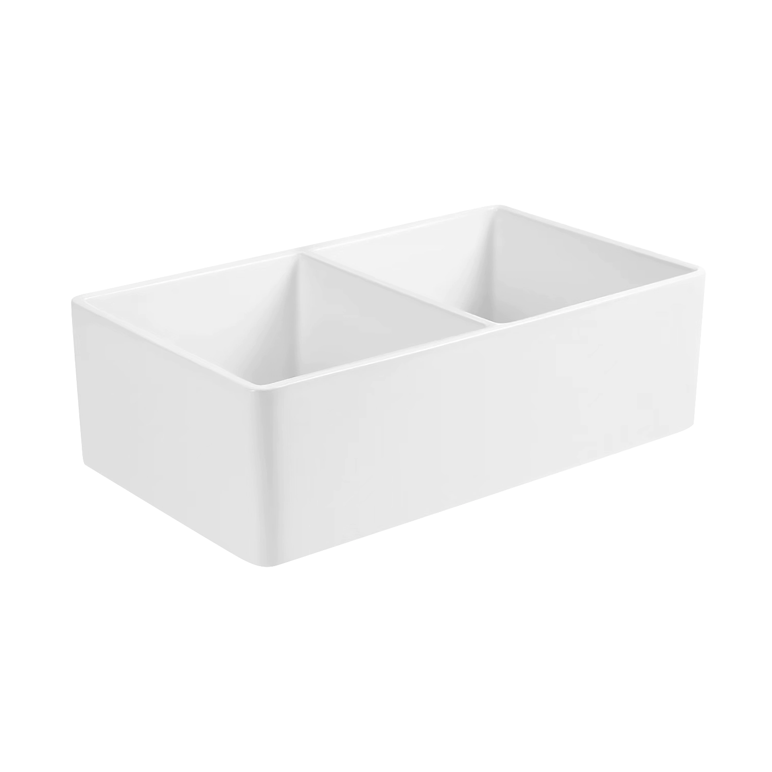 large white farmhouse sink 33 inches double basin farmhouse kitchen sink, porcelain apron front sink